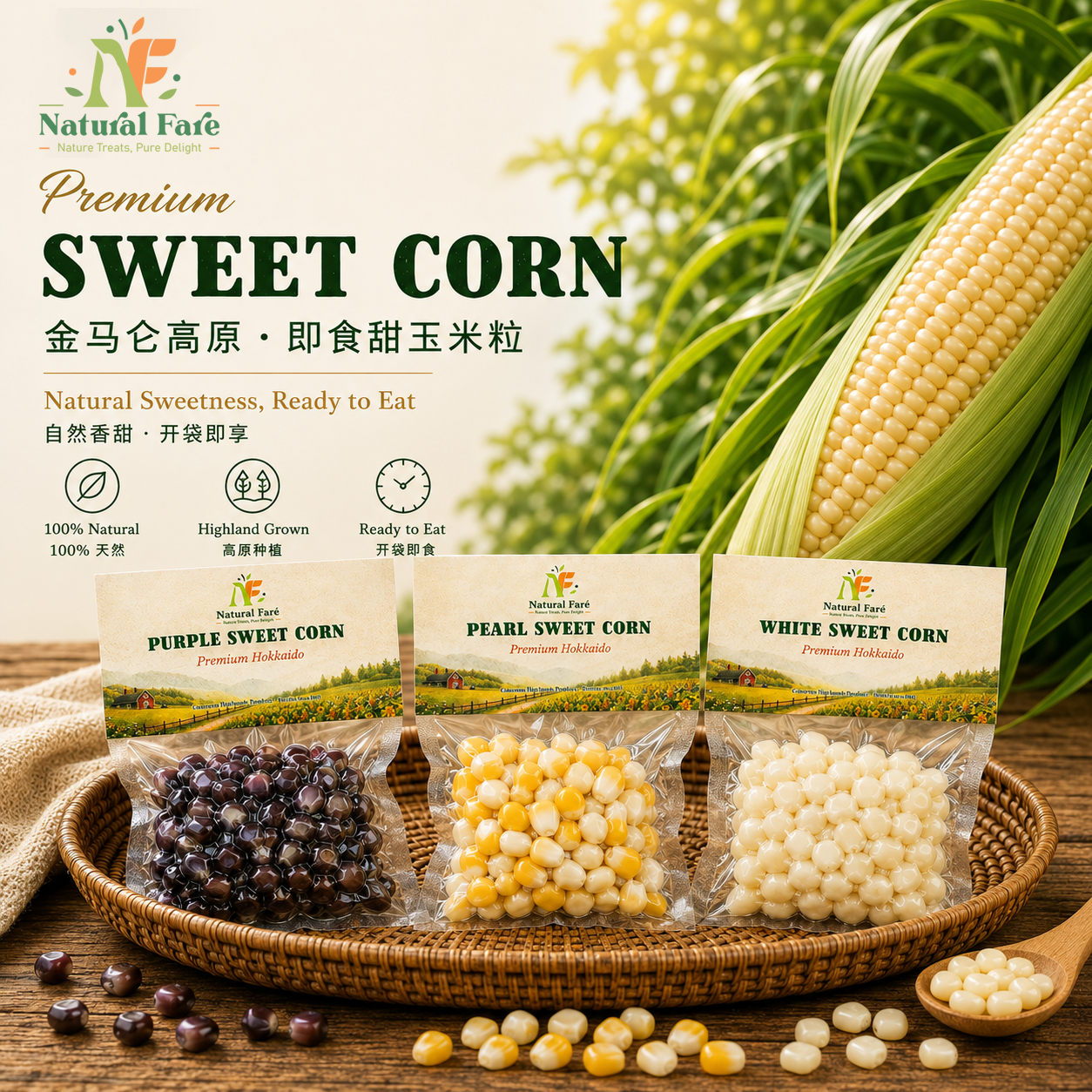 NF Cameron Pearl Sweet Corn (Kernel) 2pkt